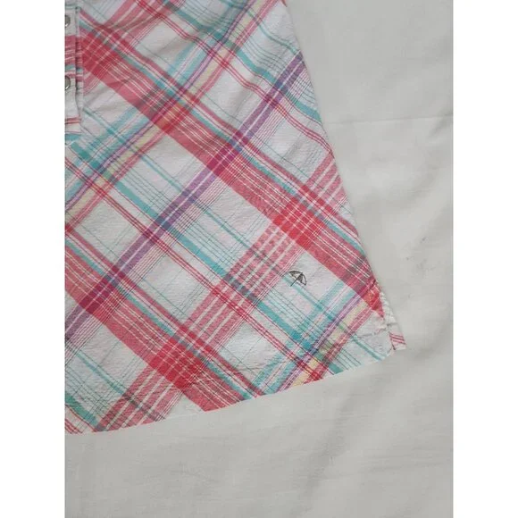 Arnold Palmer Little Girls Pink/Multicolor Plaid Sleeveless Dress Size 60-120 cm - Picture 8 of 10